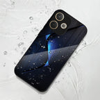 Oppo A5 Pro 5G Premium Acrylic Shockproof Glass Back Case (Blue Gradient)