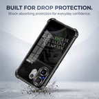 Vivo V60 5G Money Power Dual-Tone Transparent Black Airbags Case