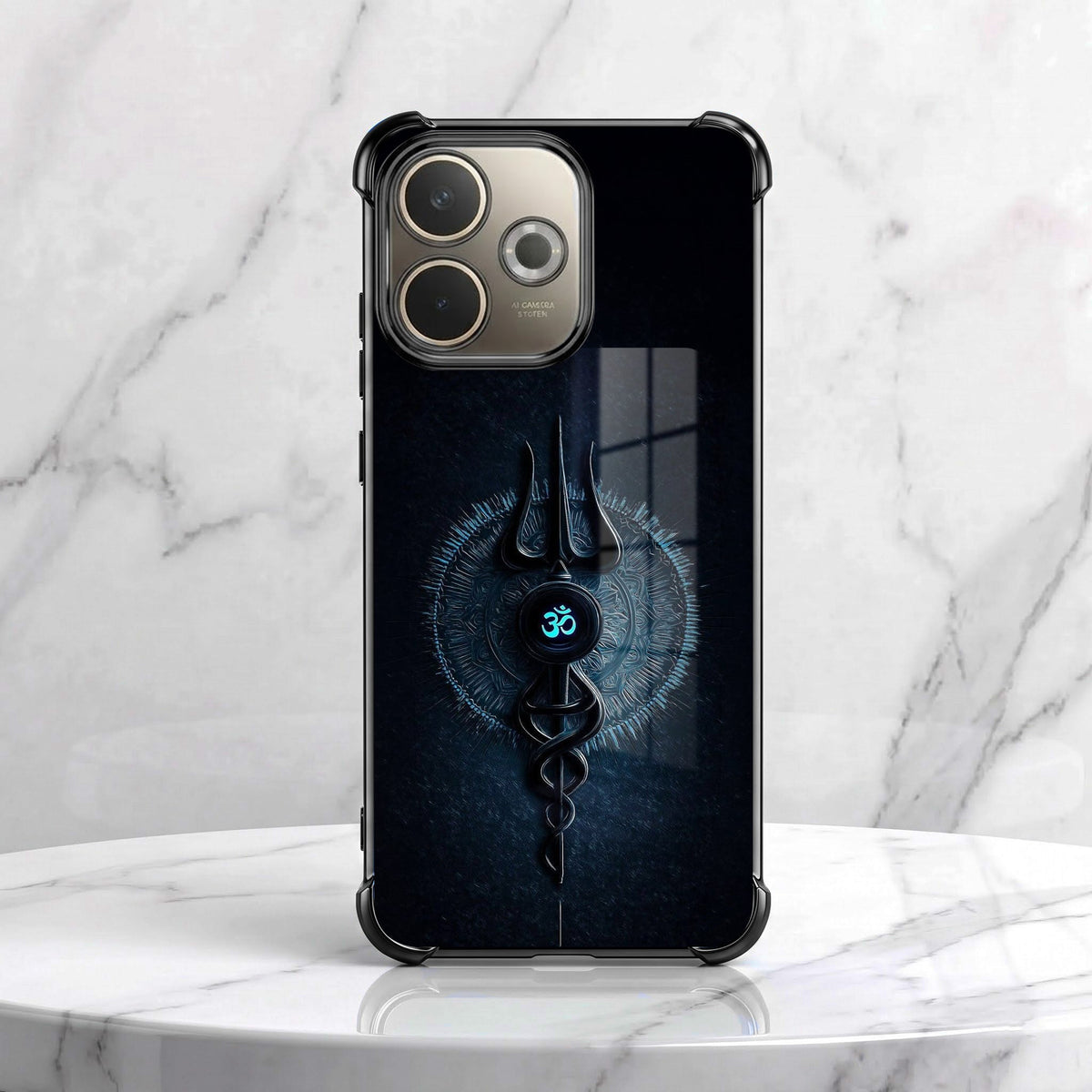 Oppo A5 Pro 5G Shiva Aura Black Airbags Printed Back Case