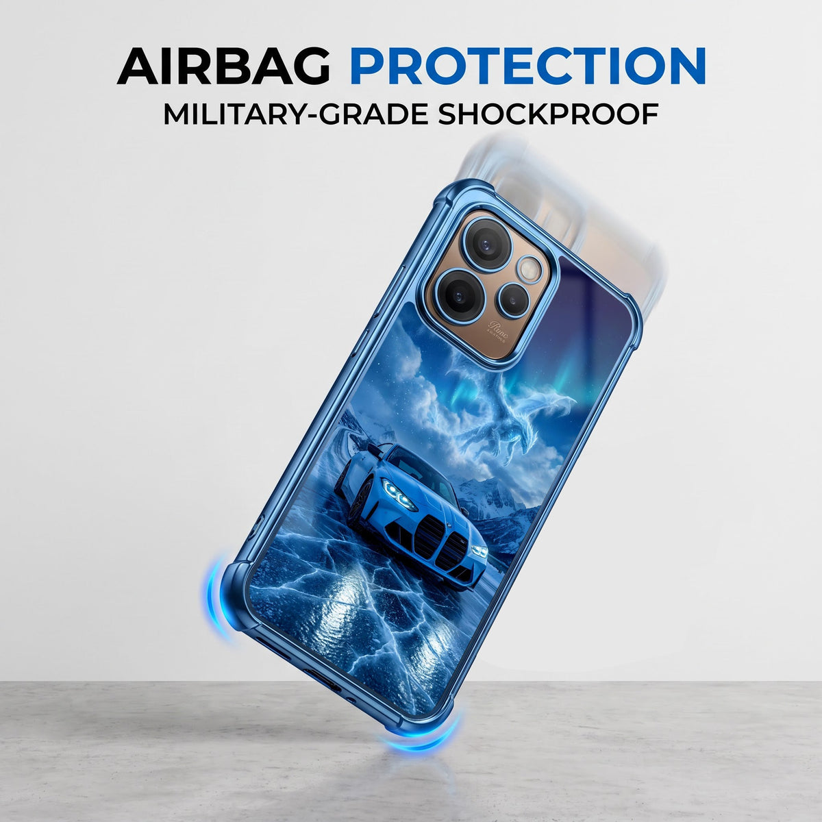 Oppo Reno 15 Pro Mini 5G Premium BMW Car Airbags Printed Back Case