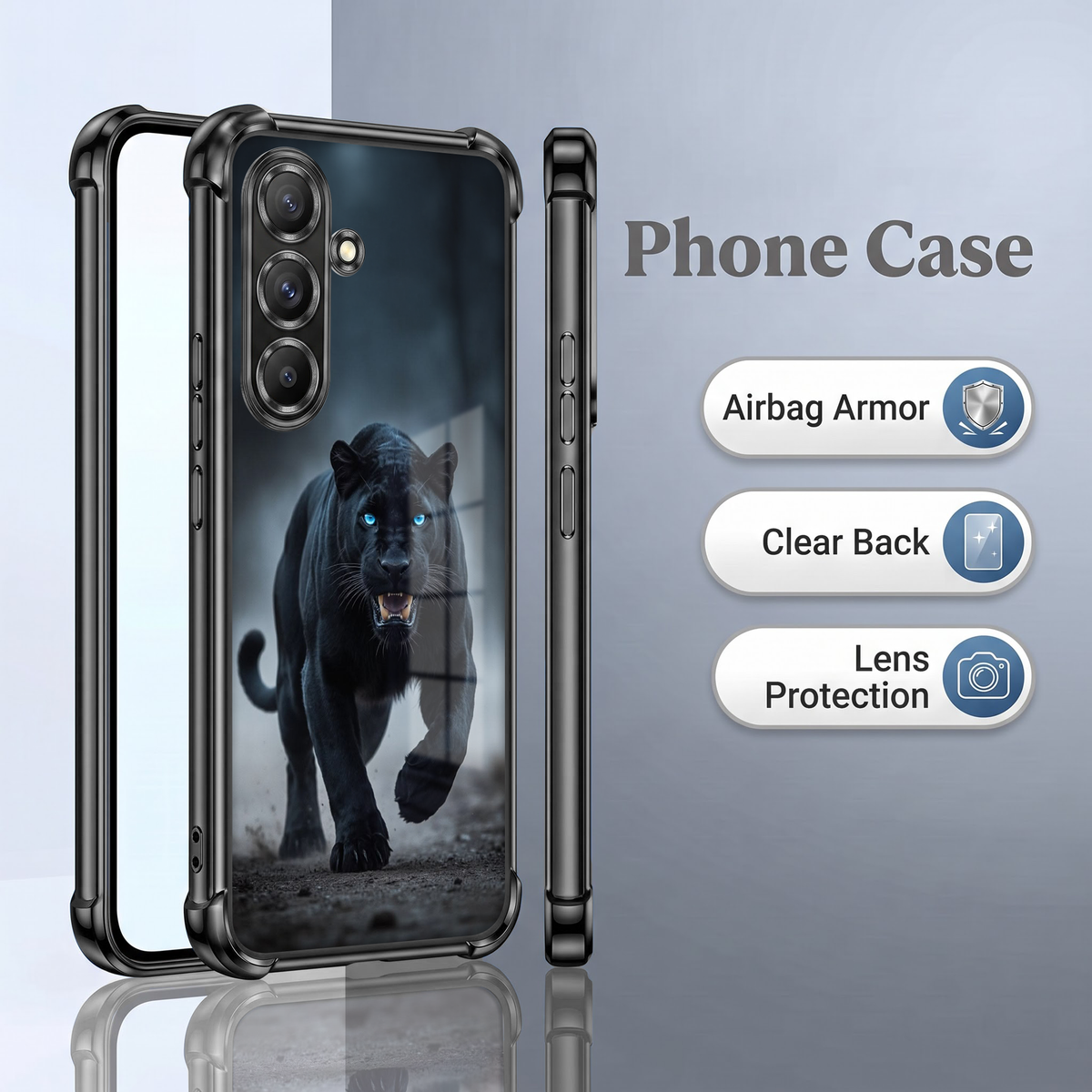 Samsung Galaxy A36 5G Shadow Panther Airbags Printed Back Case