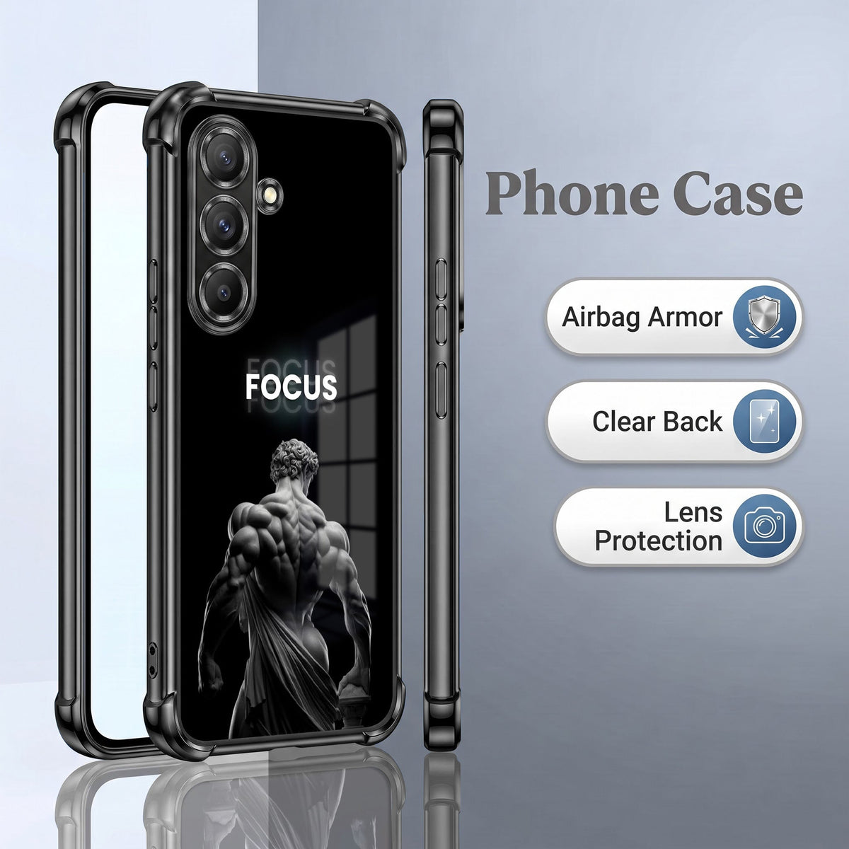 Samsung Galaxy A36 5G Focus Airbags Printed Back Case
