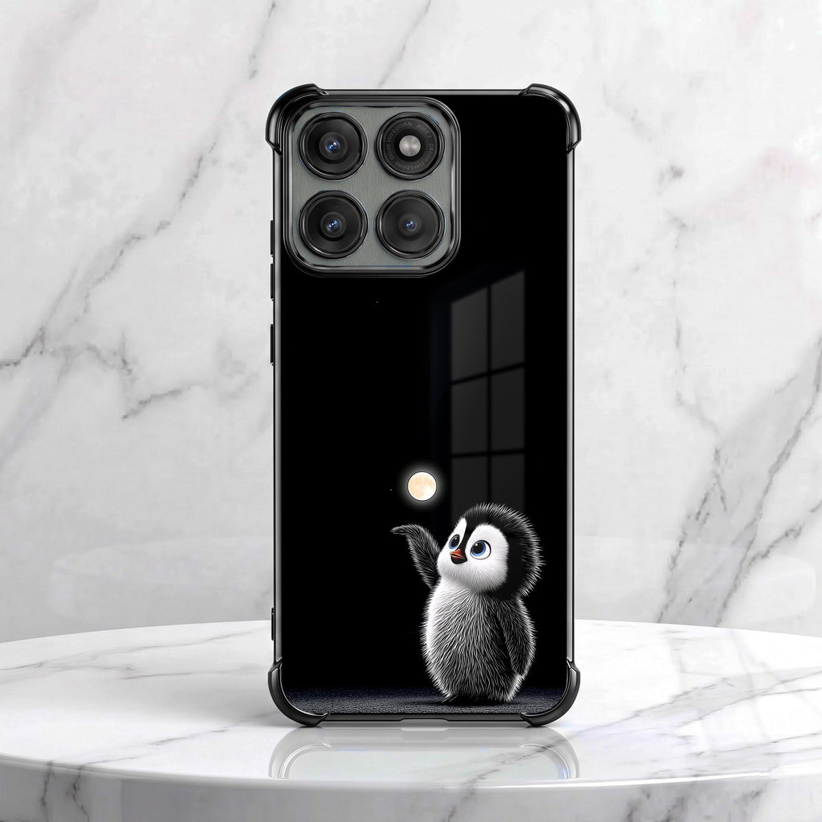 Motorola Edge 60 Pro 5G Moonlight Penguin Airbags Printed Back Case