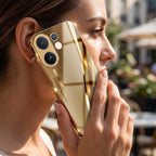Vivo T4 Pro 5G Luxury Infinity Energy Gold Electroplated Glass Phone Case