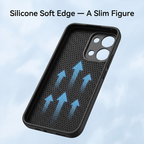 Vivo T5X 5G Carbon Fiber Heat Dissipation Leather Hybrid Phone Case