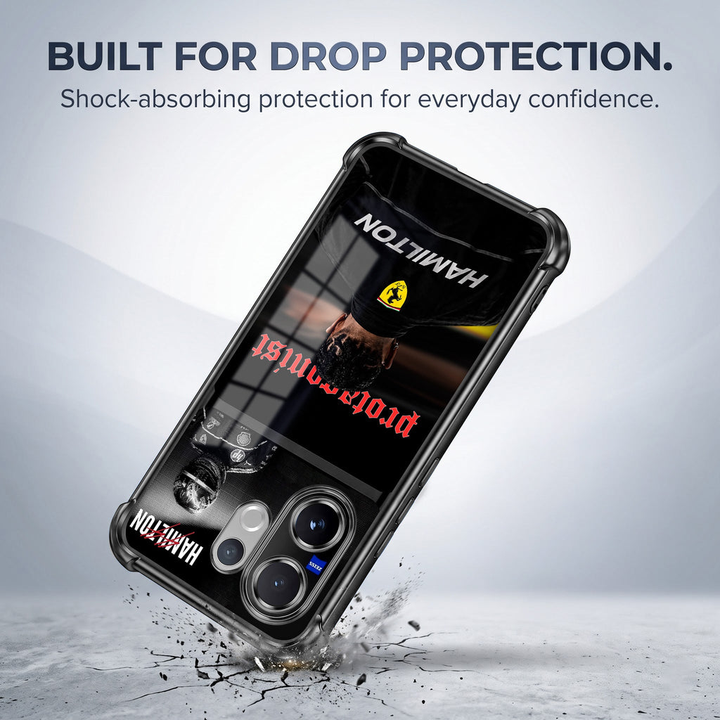 Vivo V60 5G Hamilton Dual-Tone Transparent Black Airbags Case