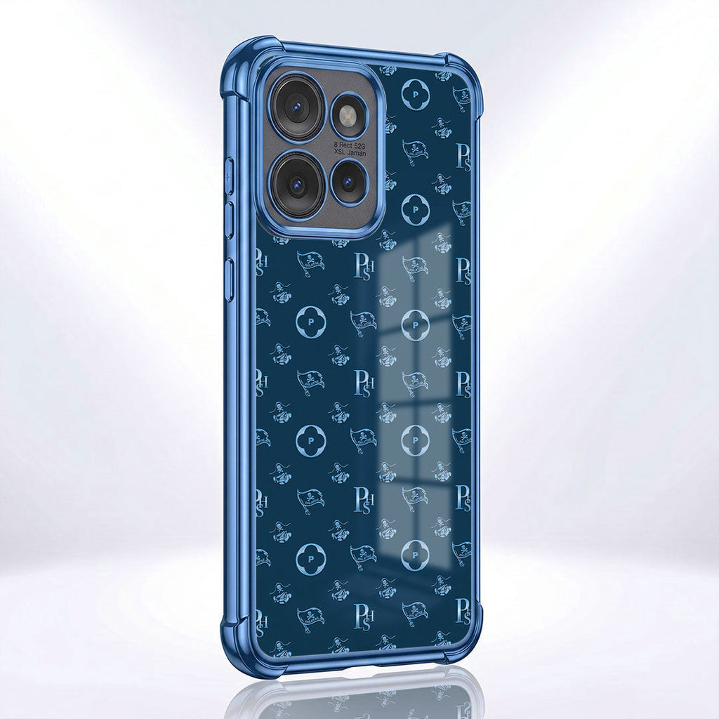 Motorola Edge 50 Neo 5G Luxury Monogram Blue Airbags Printed Back Case