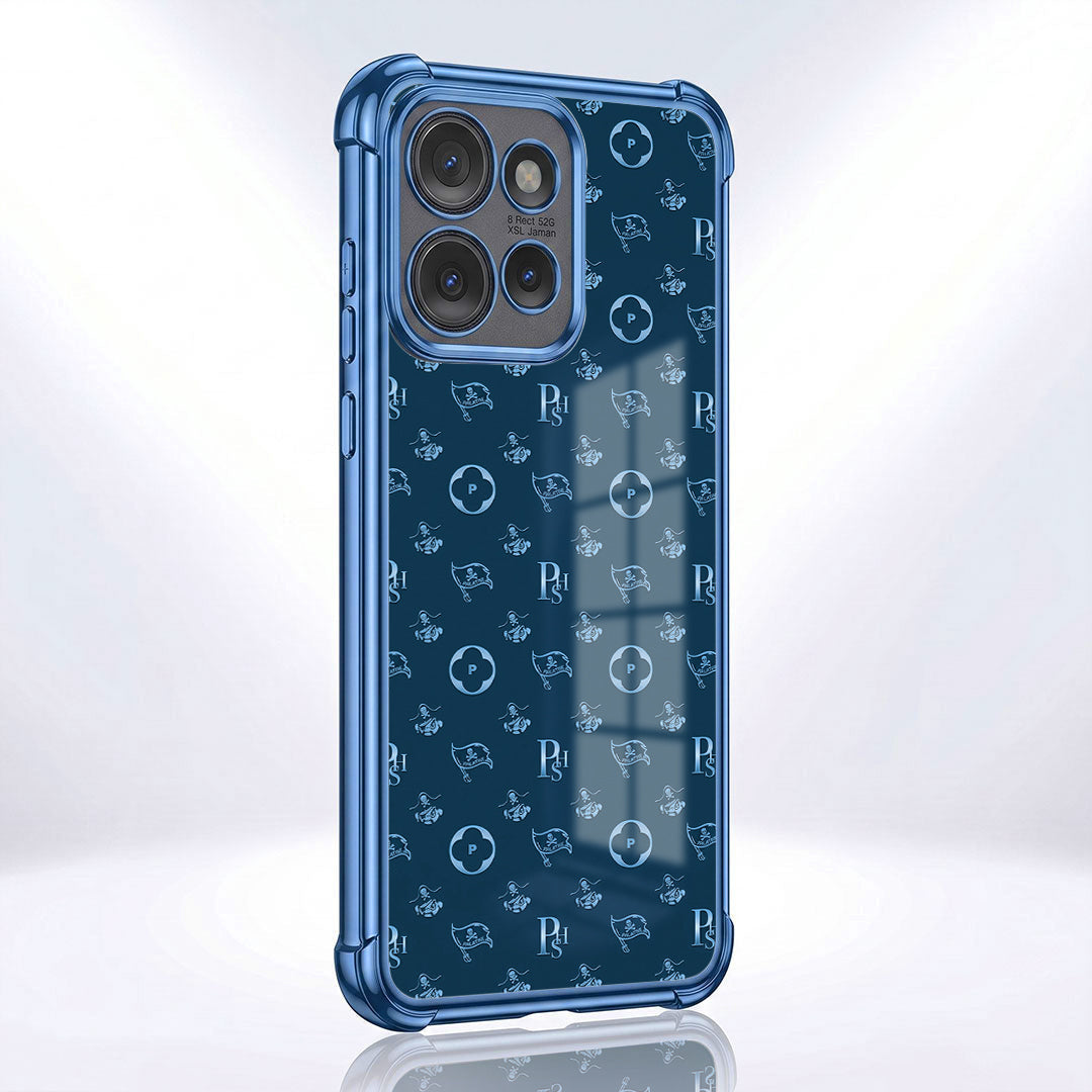Motorola Edge 50 Neo 5G Luxury Monogram Blue Airbags Printed Back Case
