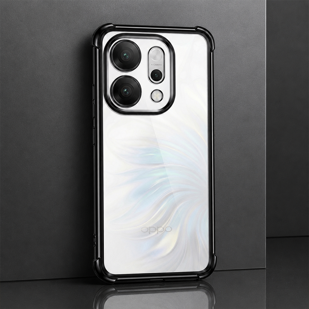 Oppo Reno 14 Pro 5G Anti-Yellow Electroplating Transparent Airbags Case