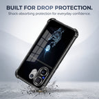 Vivo V60 5G Cosmic Energy Dual-Tone Transparent Black Airbags Case