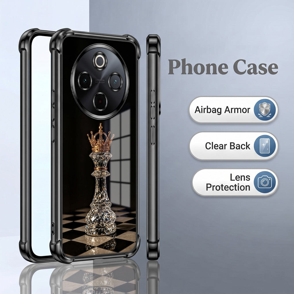 Vivo T4 5G Chess King Black Airbags Printed Back Case