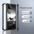 Vivo V50 5G Phantom Horse Black Airbags Printed Back Case