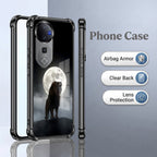 Vivo V40 Pro 5G Lunar Wolf Black Airbags Printed Back Case