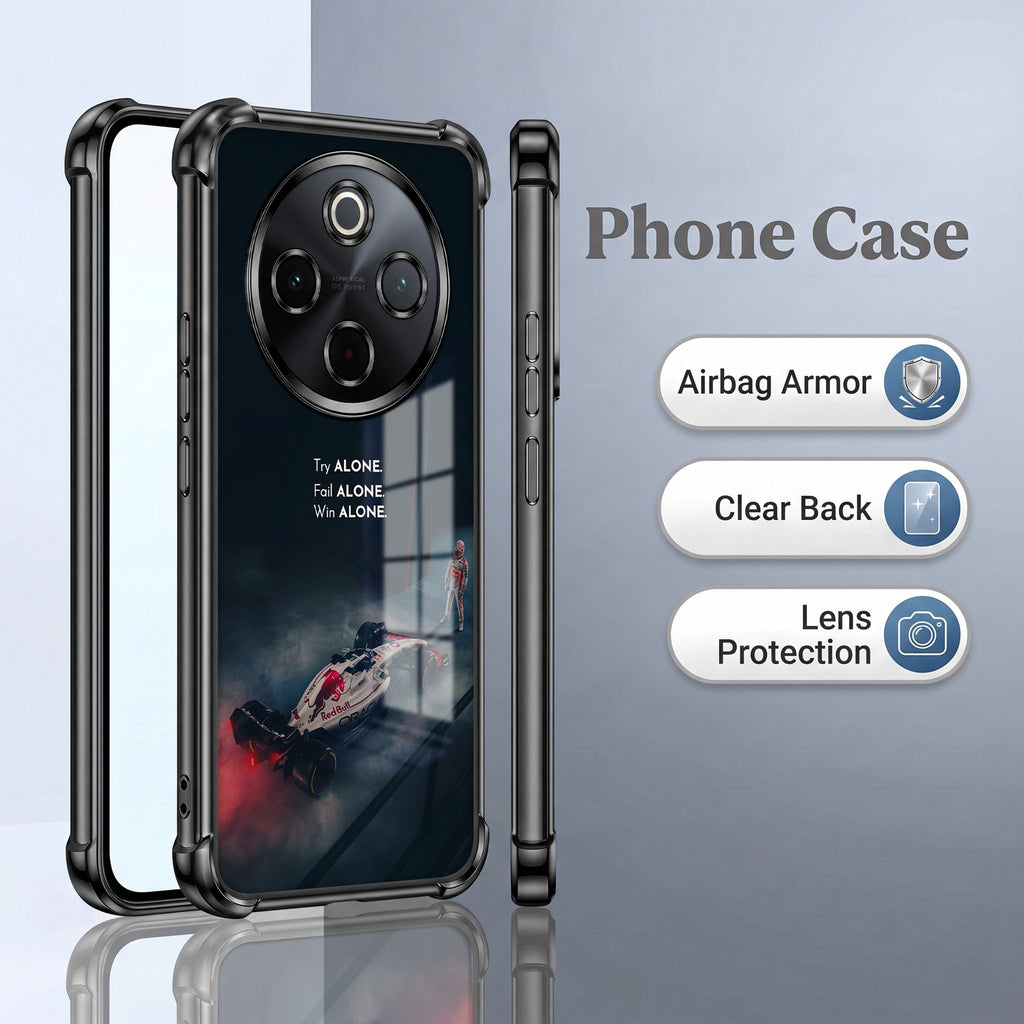 Vivo T4 5G F1 Alone Black Airbags Printed Back Case
