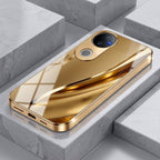 Vivo T4R 5G Luxury Infinity Energy Gold Electroplated Glass Phone Case