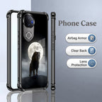 Vivo V50 5G Lunar Wolf Black Airbags Printed Back Case