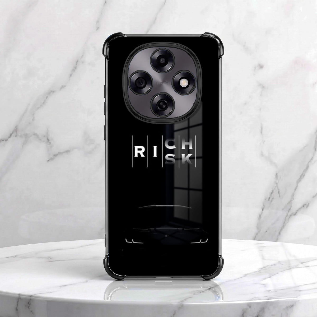 Oppo F31 Pro 5G Midnight Risk Black Airbags Printed Back Case