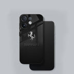 Vivo V60 5G Premium Acrylic Shockproof Glass Back Case (Ferrari Carbon Fiber)