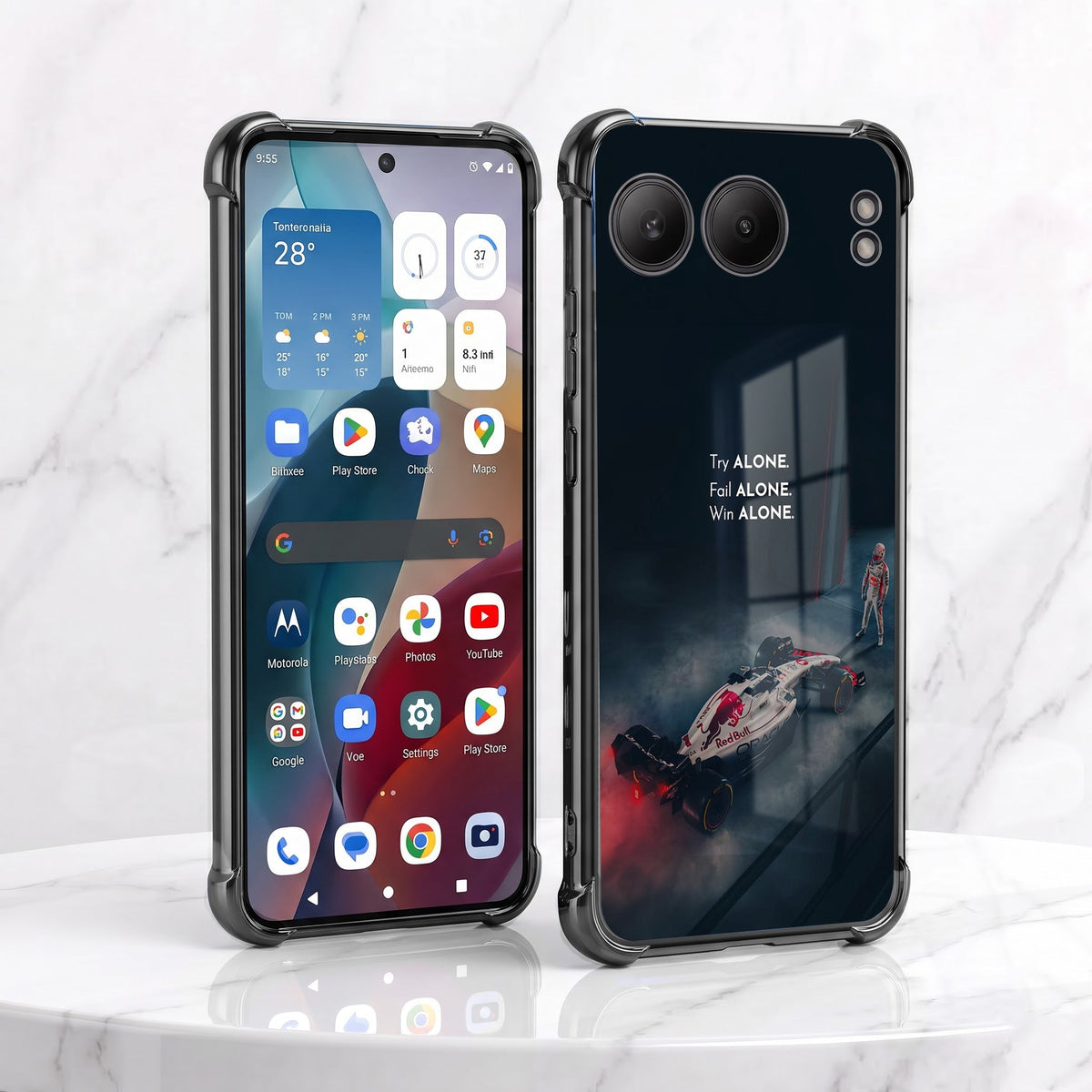 One Plus Nord 4 5G F1 Alone Black Airbags Printed Back Case