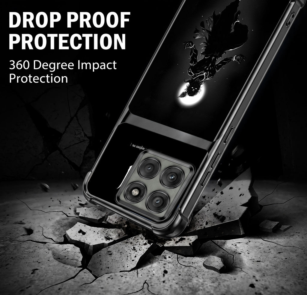 Motorola Edge 60 Pro 5G Vasudev Spiritual Shadow Dual-Tone Transparent Black Airbags Case