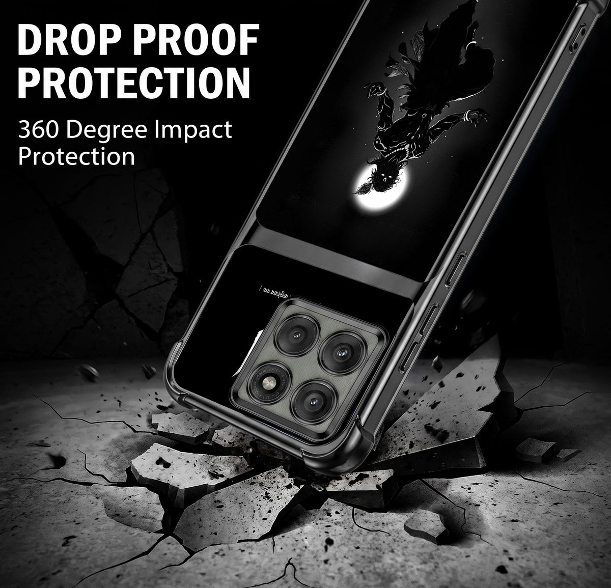Motorola Edge 60 Pro 5G Vasudev Spiritual Shadow Dual-Tone Transparent Black Airbags Case