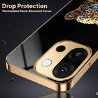 OnePlus 13s 5G Panther Gold Electroplated Glass Phone Back Case