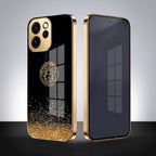 Oppo Reno 15 Pro Mini 5G Medusa Head Gold Electroplated Glass Phone Back Case