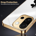 OnePlus 13s 5G Luxury XAU/USD Gold Electroplated Glass Phone Back Case