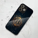 Oppo A5 Pro 5G Premium Acrylic Shockproof Glass Back Case (Bitcoin Armor)