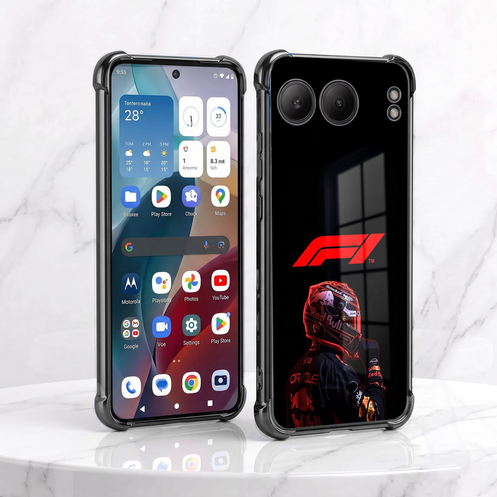 One Plus Nord 4 5G F1 Rider Black Airbags Printed Back Case