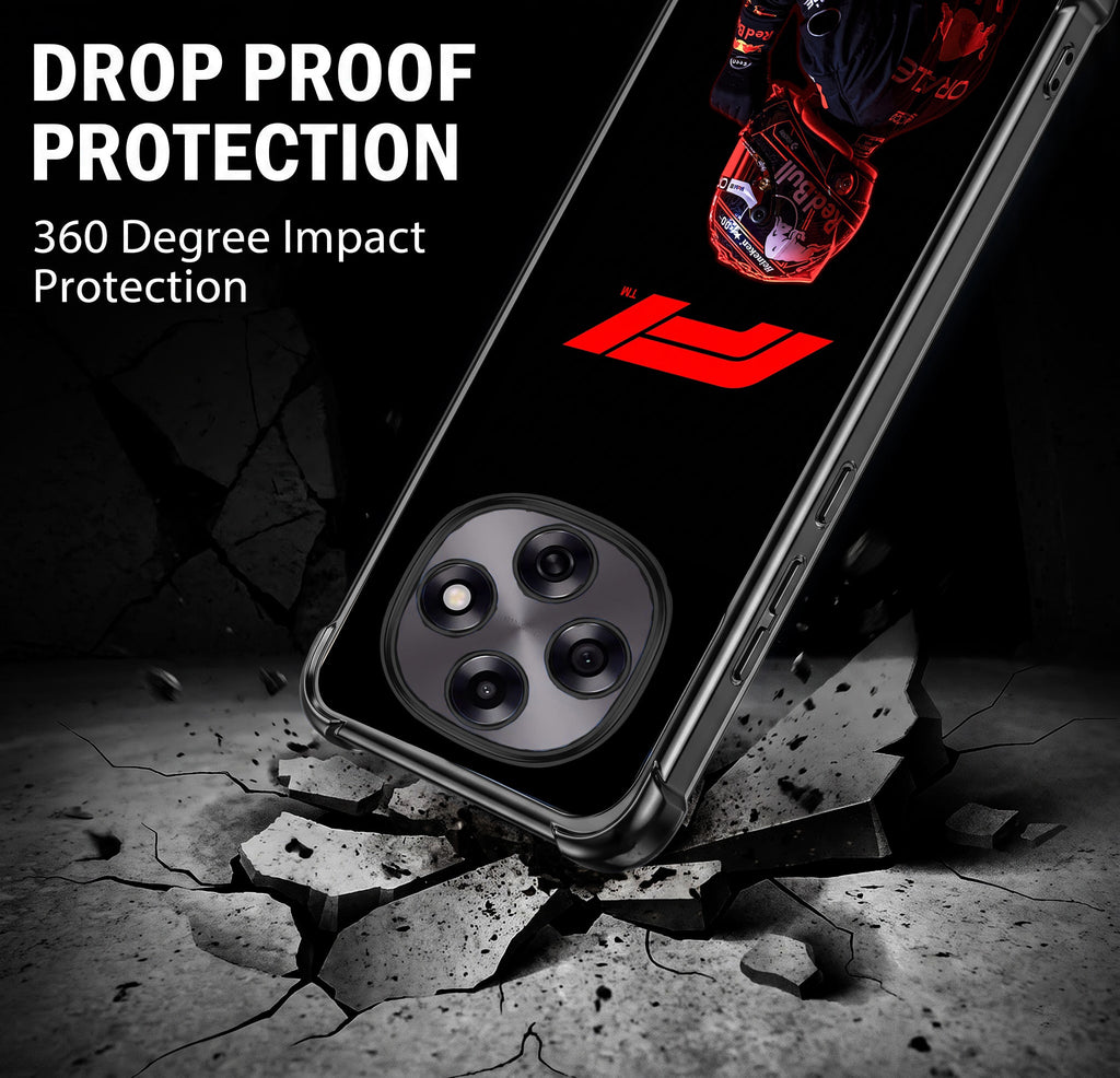 Oppo F31 Pro 5G F1 Rider Black Airbags Printed Back Case