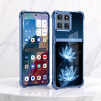 Motorola Edge 60 Pro 5G Celestial Lotus Dual-Tone Transparent Blue Airbags Case