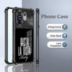 Vivo V60 5G Hasta La Vista Dual-Tone Transparent Black Airbags Case