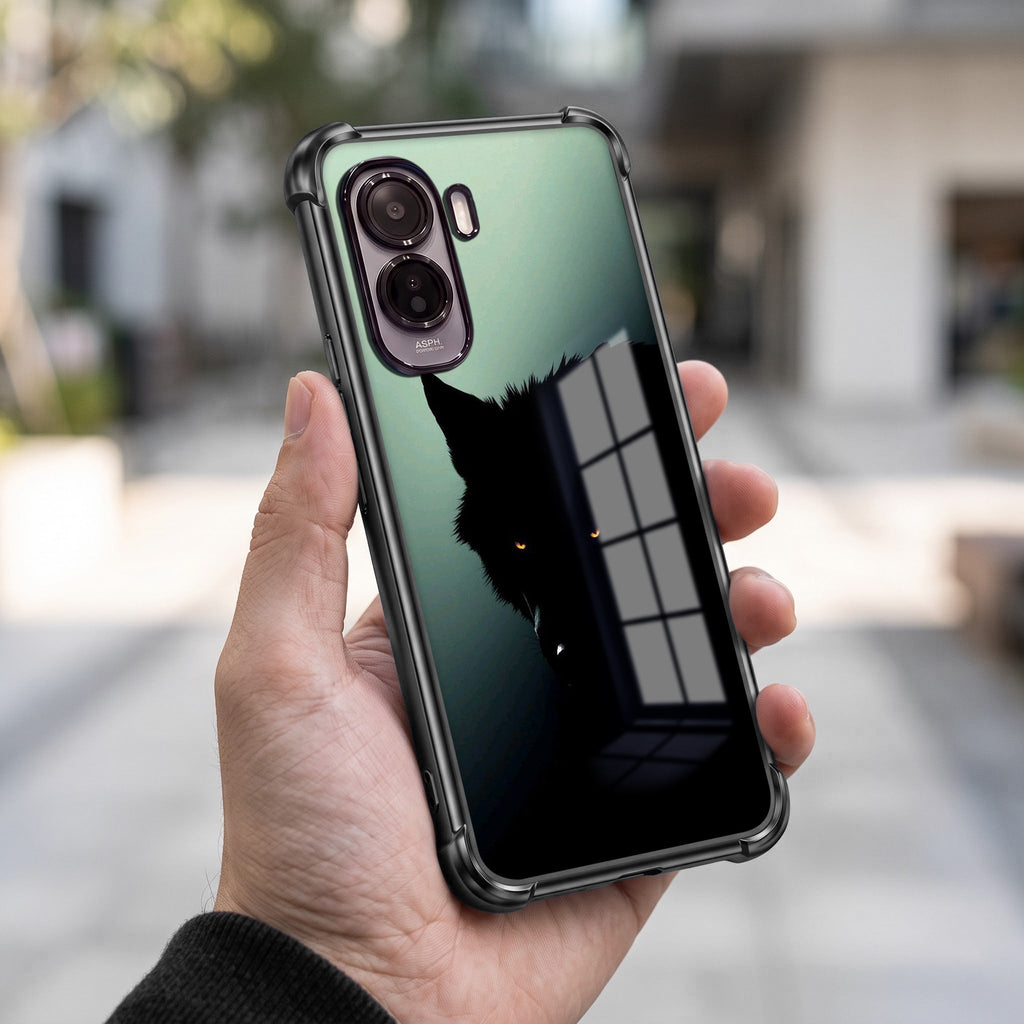 Vivo T5 Pro 5G Shadow Prowler Black Airbags Printed Back Case
