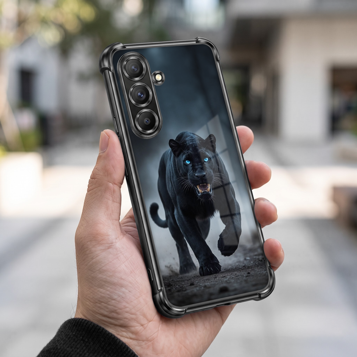 Samsung Galaxy A36 5G Shadow Panther Airbags Printed Back Case