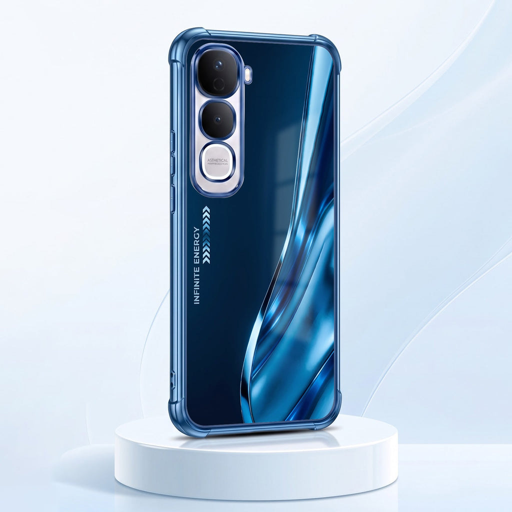 Vivo Y400 Pro 5G Premium Infinity Energy Blue Airbags Printed Back Case