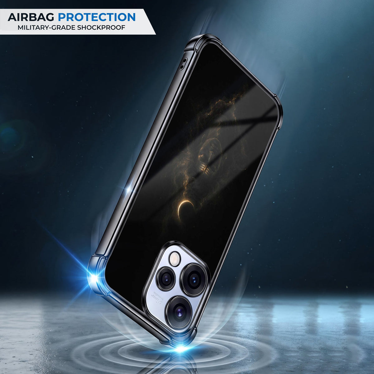 Oppo Reno 15 5G Divine Mahadev Black Airbags Printed Back Case