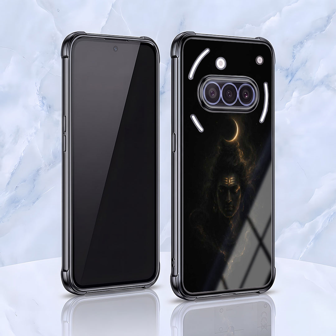 Nothing Phone 3a 5G Divine Mahadev Black Airbags Printed Back Case