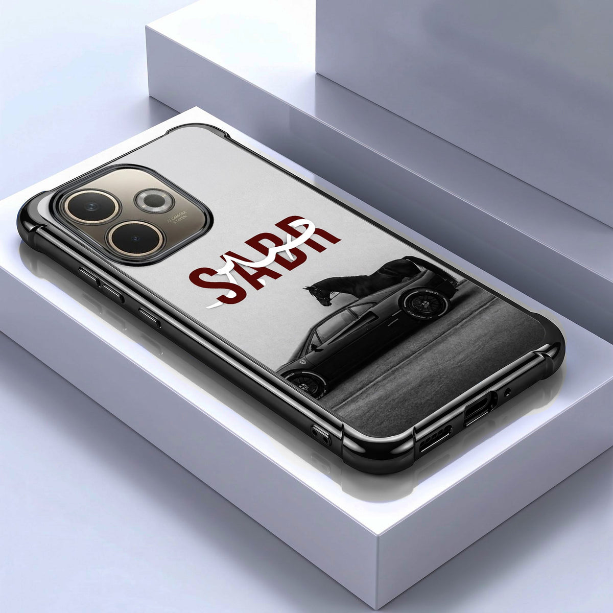 Oppo A5 Pro 5G SABR Black Airbags Printed Back Case