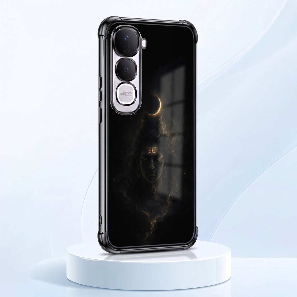 Vivo Y400 Pro 5G Divine Mahadev Black Airbags Printed Back Case
