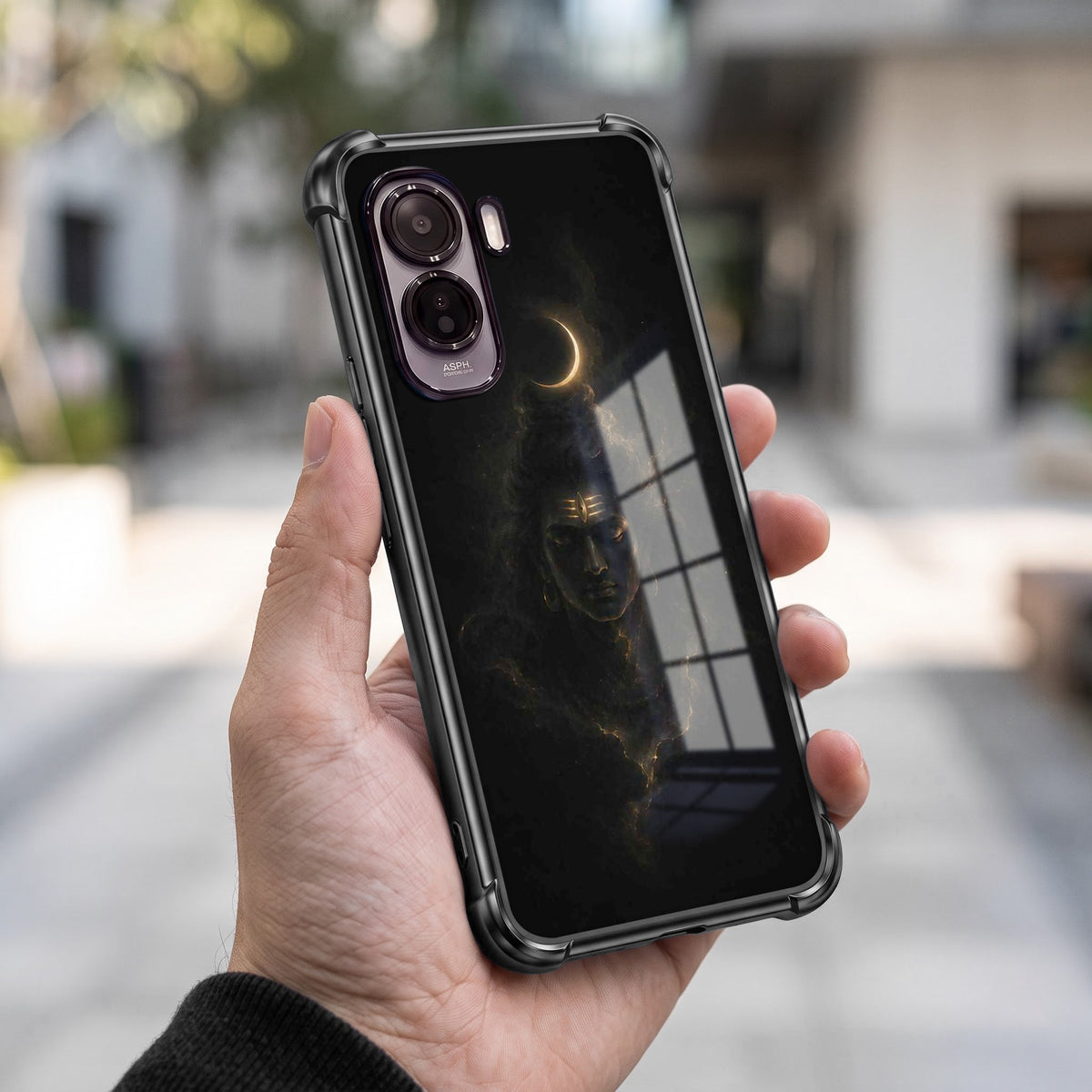 Vivo T5 Pro 5G Divine Mahadev Black Airbags Printed Back Case