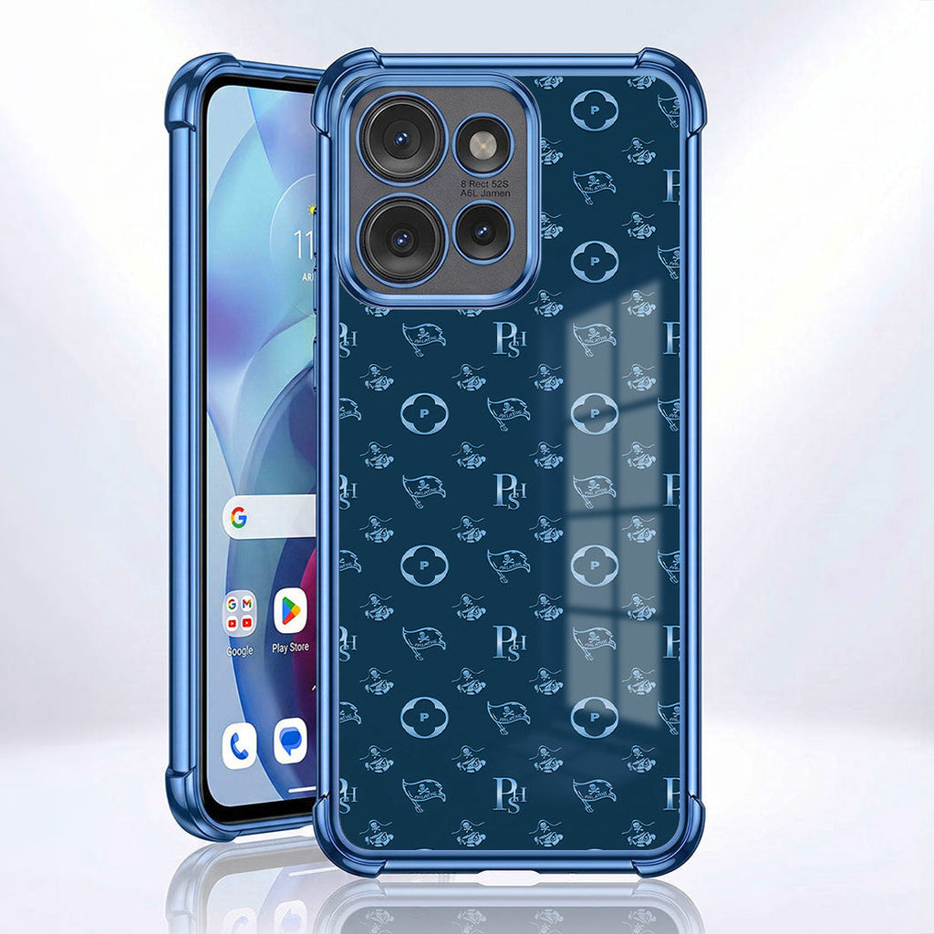 Motorola Edge 50 Neo 5G Luxury Monogram Blue Airbags Printed Back Case