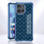 Motorola Edge 50 Neo 5G Luxury Monogram Blue Airbags Printed Back Case