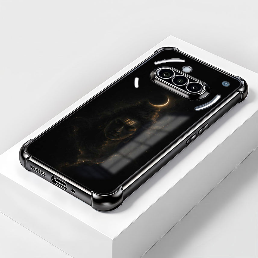 Nothing Phone 3a 5G Divine Mahadev Black Airbags Printed Back Case