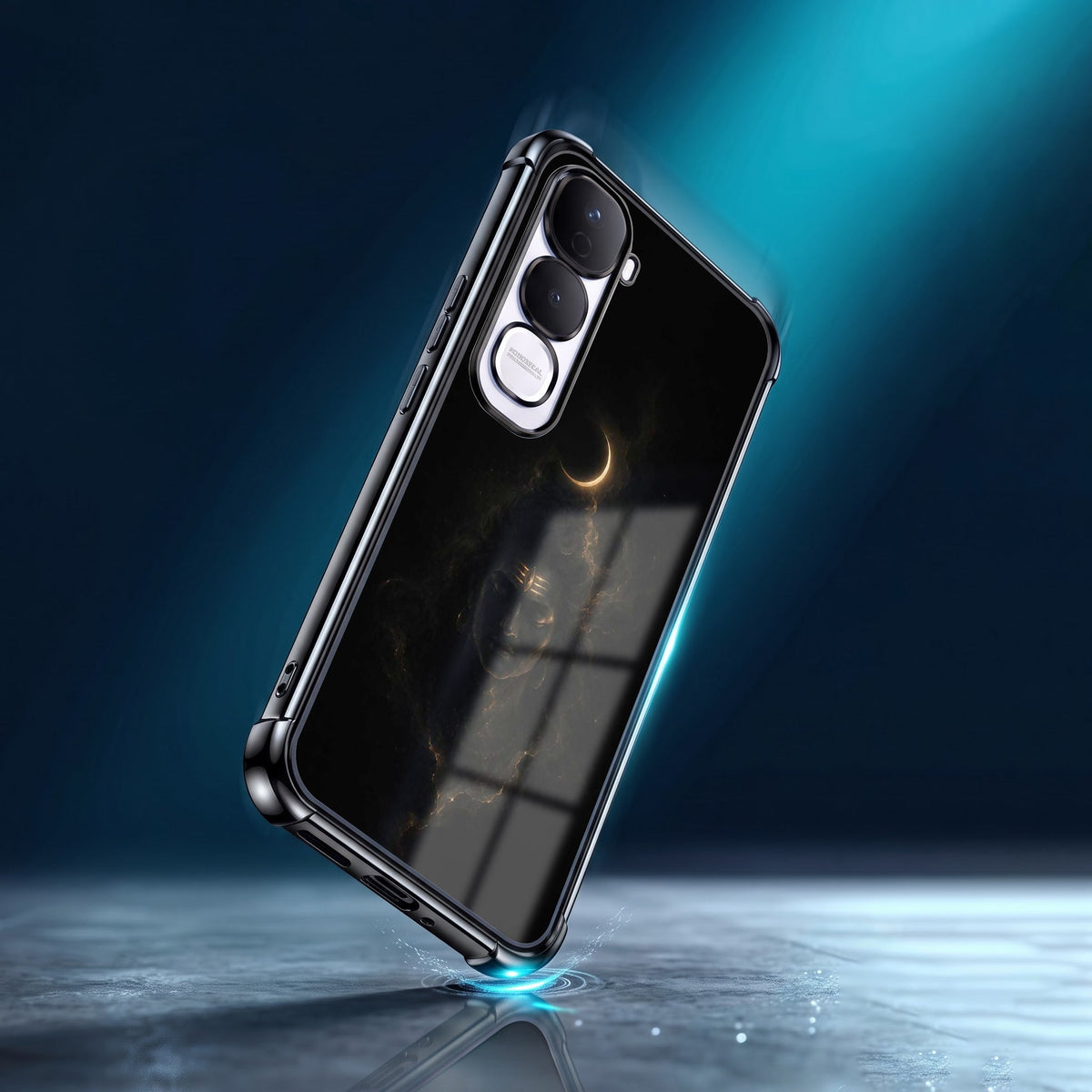 Vivo Y400 Pro 5G Divine Mahadev Black Airbags Printed Back Case