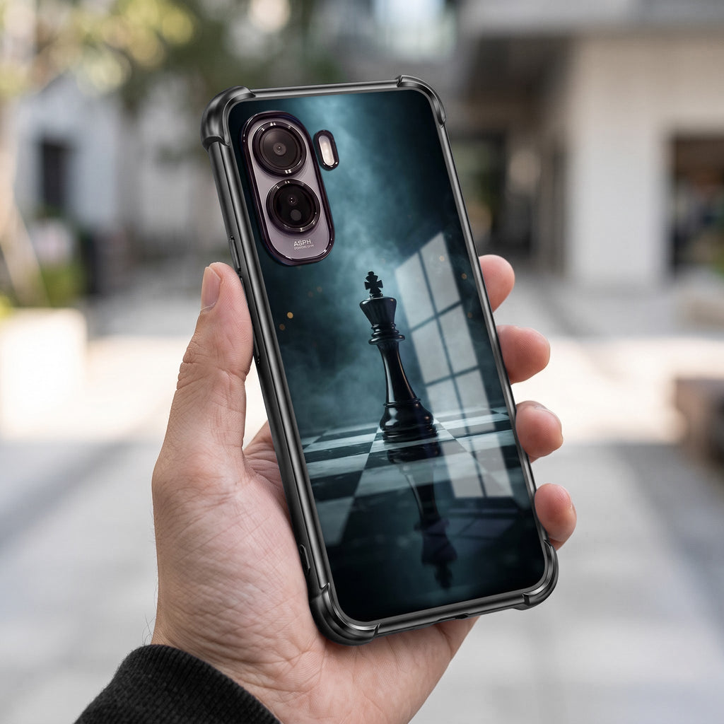 Vivo T5 Pro 5G Checkmate Black Airbags Printed Back Case