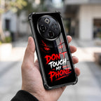 Vivo T4 5G Don't Touch My Phone Black Airbags Printed Back Case