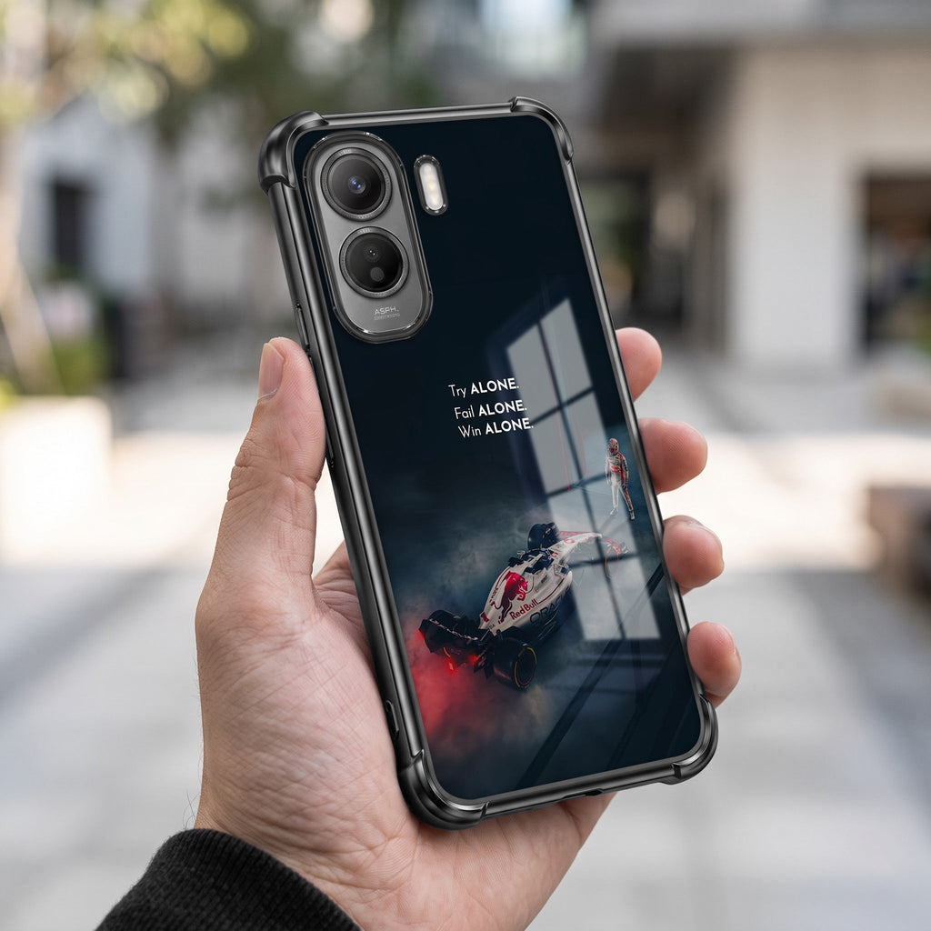 Vivo T5 Pro 5G F1 Alone Black Airbags Printed Back Case