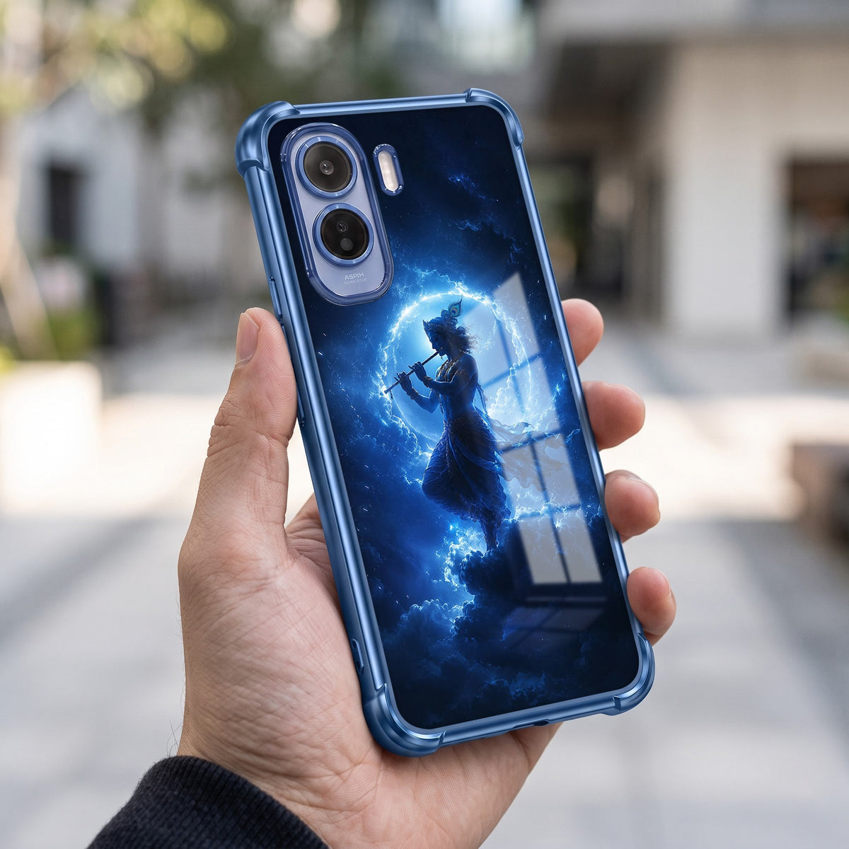 Vivo T5 Pro 5G Lord Krishna Blue Airbags Printed Back Case