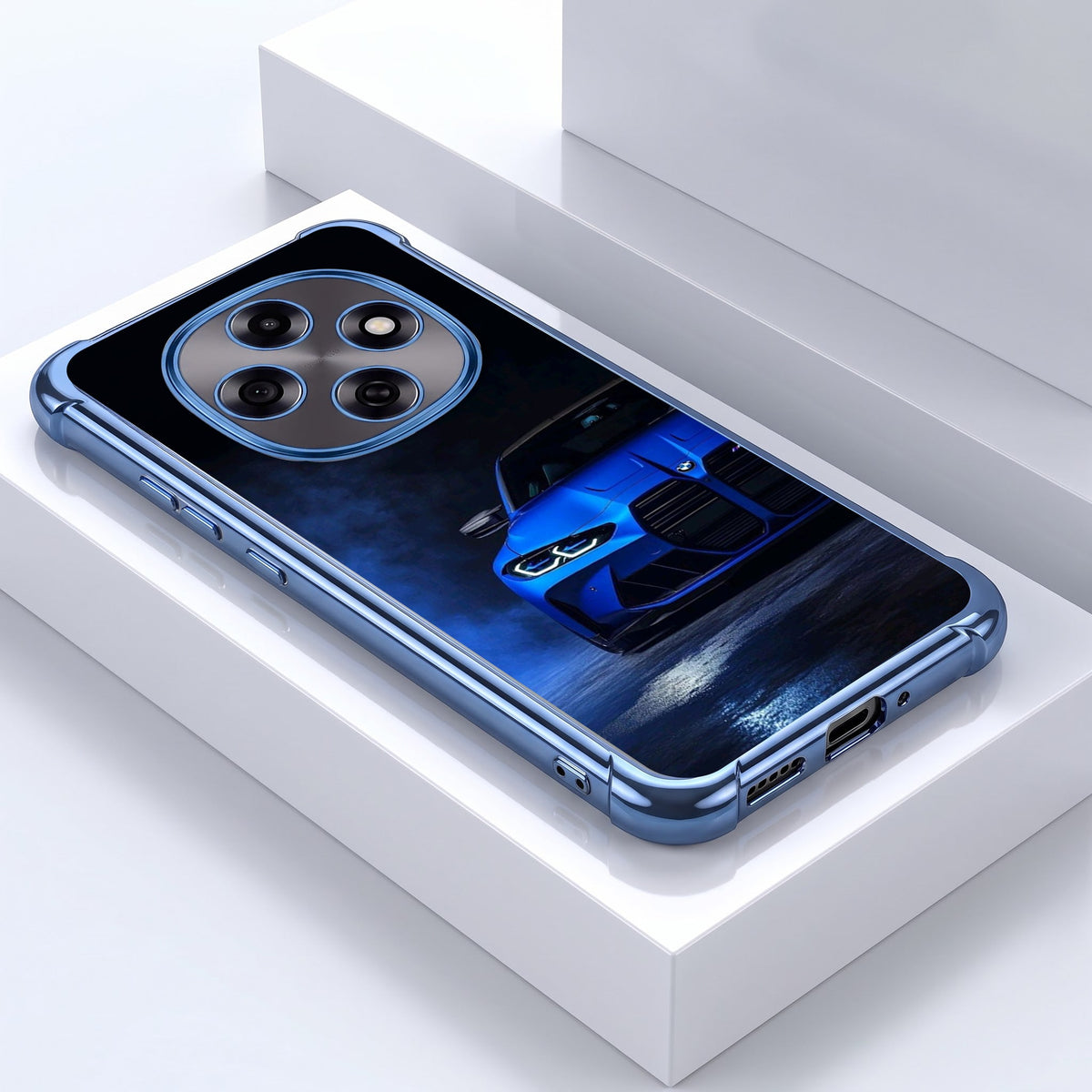 Oppo F31 Pro 5G BMW Sport Car Blue Airbags Printed Back Case